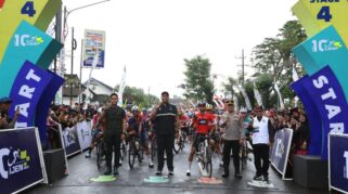 Polresta Banyuwangi Pastikan Jalur Balap Sepeda TdBI Etape Empat Aman