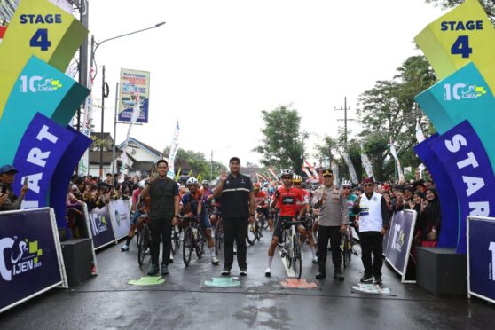 Polresta Banyuwangi Pastikan Jalur Balap Sepeda TdBI Etape Empat Aman