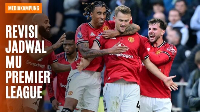 Derby Manchester United vs Manchester City setelah revisi jadwal Premier League.