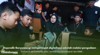 Fasilitas komputer baru di salah satu sekolah di Banyuwangi