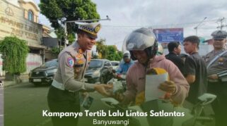 Polisi Banyuwangi gelar kampanye keselamatan lalu lintas