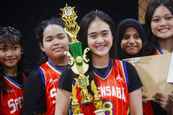 Pelajar Banyuwangi bertanding pada Harjaba Cup 2025 di Saiki Sport Arena