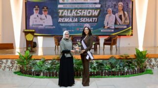 Putri Indonesia 2025 Firsta Yufi Amarta Putri kampanye kesehatan mental remaja di Banyuwangi