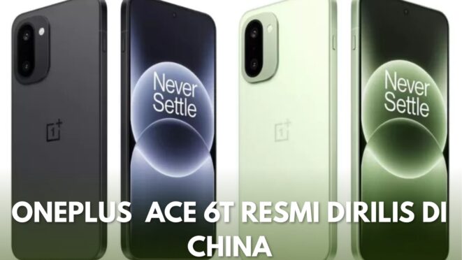 OnePlus Ace 6T dengan modul kamera persegi dan desain terbaru