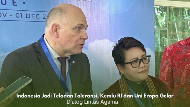 Delegasi Indonesia dan Uni Eropa berdiskusi dalam forum dialog lintas agama di Jakarta.