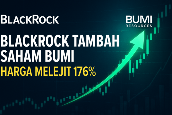 aksi akumulasi investor global yang mendorong harga BUMI naik 176 persen