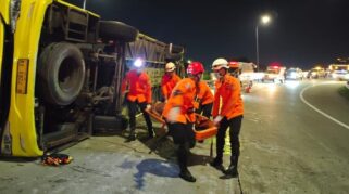 Kecelakaan bus Tol Batang Semarang