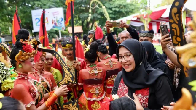 Upacara Hari Jadi Banyuwangi ke-254 di halaman Pemkab