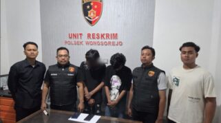 Polisi mengamankan dua remaja pelaku judi online di Wongsorejo Banyuwangi