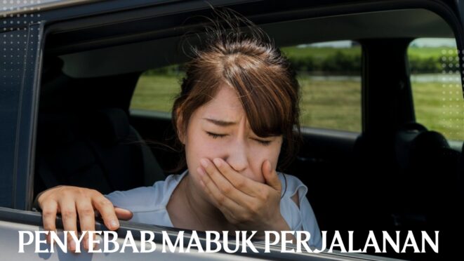 Ilustrasi penyebab mabuk perjalanan akibat konflik sinyal antara mata dan telinga.