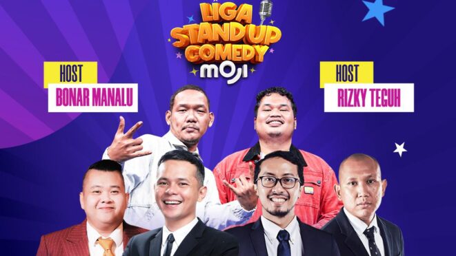 Oki Rengga dan Ate di Liga Stand Up Comedy Moji