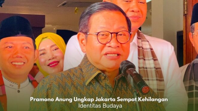 Gubernur DKI Jakarta Pramono Anung berbicara tentang identitas budaya Betawi