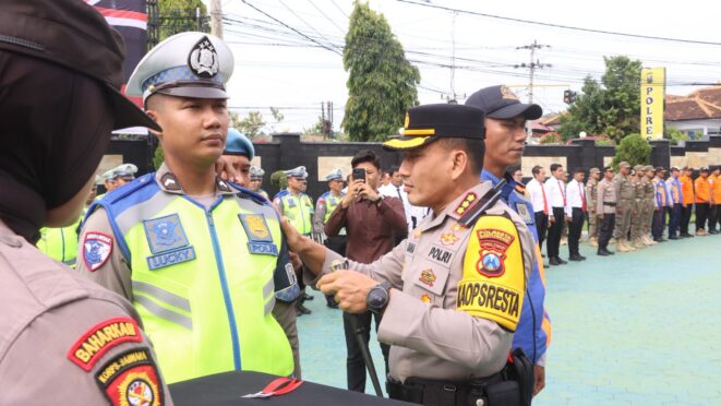 Apel kesiapan Operasi Lilin Semeru 2025 Polresta Banyuwangi