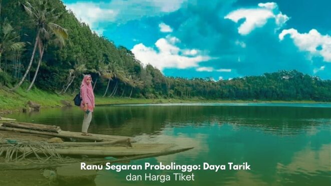 Pemandangan danau vulkanik Ranu Segaran di Probolinggo