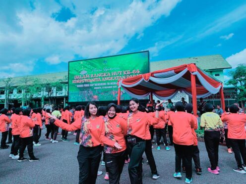 Korps Wanita Angkatan Darat merayakan HUT ke-64 di Kodam V/Brawijaya