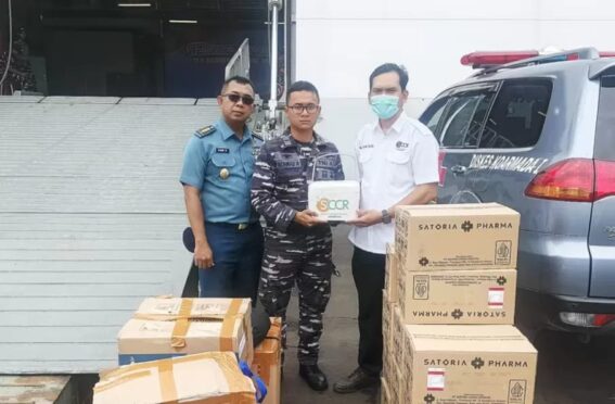 SCCR Indonesia salurkan bantuan kesehatan ke Aceh melalui TNI AL