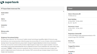saham superbank (SUPA)