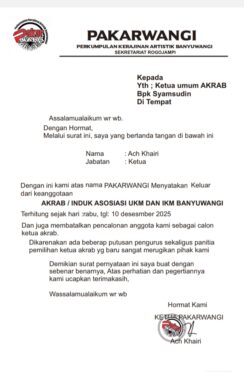 surat resmi pakarwangi mundur dari musda akrab 2025