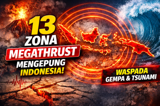 13 zona megathrust di indonesia