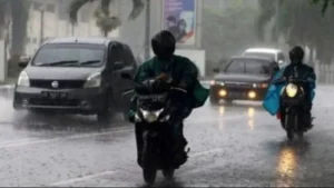 Ilustrasi hujan lebat di wilayah Jawa Barat