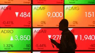 Pergerakan IHSG pada penutupan perdagangan