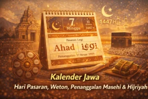 Kalender Jawa 2026 lengkap dengan penanggalan Masehi Hijriyah dan weton