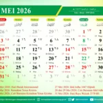 Kalender Jawa Mei 2026 Lengkap dengan Weton, Pasaran, dan Hari Libur