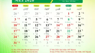 Kalender Jawa Bulan Mei 2026 (Foto: dok. Aceh Kemenag)