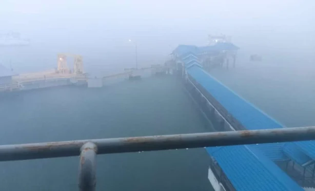 Kondisi cuaca di sekitar Pelabuhan Ketapang, Banyuwangi