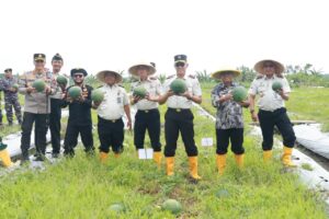 Wabup Mujiono, Kakanwil dan Kalapas se-Jatim Panen Raya Semangka