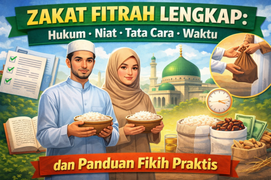 Ilustrasi umat Islam menunaikan zakat fitrah menjelang Idulfitri sebagai penyempurna ibadah puasa Ramadan