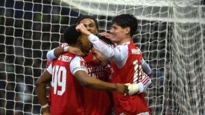 Gabriel Martinelli cetak hat-trick saat Arsenal lawan Portsmouth