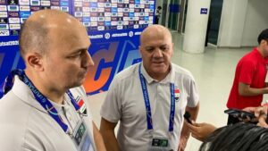 Pelatih futsal Irak Joao Carlos di Indonesia Arena