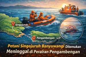 petani singojuruh banyuwangi ditemukan meninggal di perairan pengambengan bali