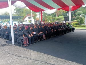 upacara pergeseran pejabat di lingkungan pemkab banyuwangi