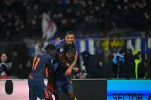 Pemain Inter Milan merayakan gol ke gawang Torino di Coppa Italia