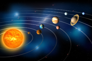 Parade 6 Planet di Langit Indonesia saat Maghrib