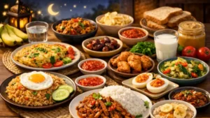 Ilustrasi makanan sehat untuk berbuka puasa Ramadan