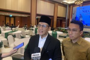 Wamenag Muhammad Syafii usai sidang isbat Ramadhan 2026 di Jakarta