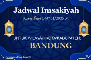 Jadwal imsakiyah Bandung 27 Februari 2026 Ramadhan 1447 H