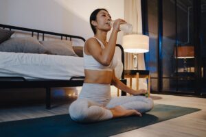 Ilustrasi olahraga ringan saat puasa Ramadhan