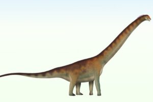 Ilustrasi Dasosaurus tocantinensis dinosaurus baru dari Brasil
