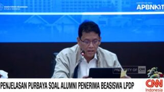 Menkeu Purbaya Yudhi Sadewa dalam konferensi pers APBN KiTa