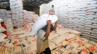 Gudang penyimpanan beras Bulog Banyuwangi