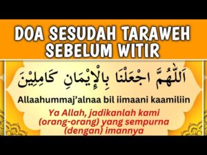 doa kamilin setelah shalat tarawih