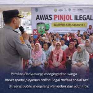 Sosialisasi Peringatan Pinjaman Online Ilegal di Banyuwangi