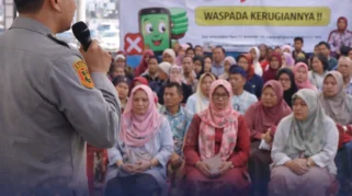 Sosialisasi Peringatan Pinjaman Online Ilegal di Banyuwangi