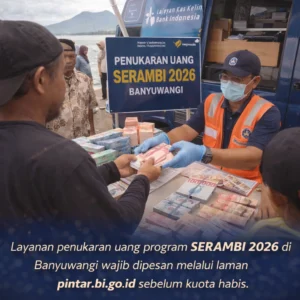 Ilustrasi Layanan kas keliling penukaran uang SERAMBI 2026 di Banyuwangi