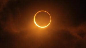 Ilustrasi Gerhana Matahari Cincin 17 Februari 2026