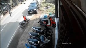 Ilustrasi garis polisi di lokasi kecelakaan